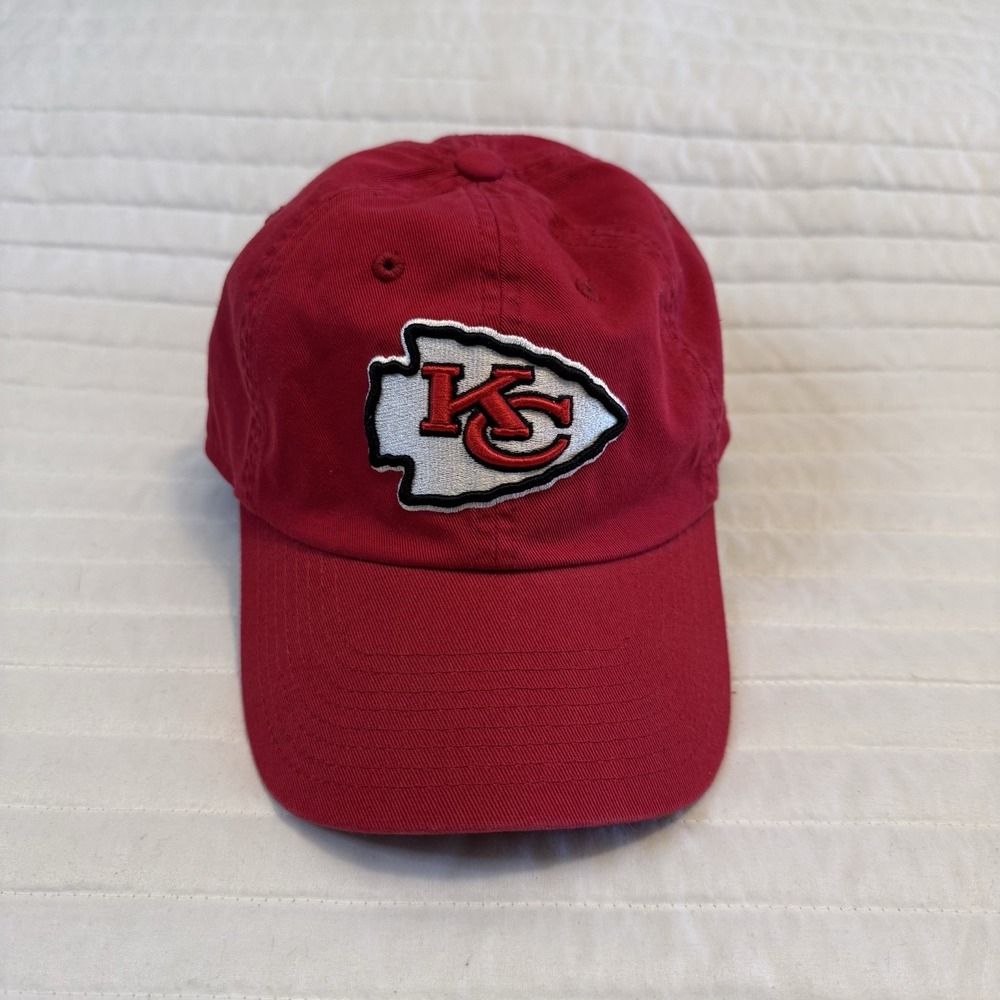 Kansas City Chiefs Red Baseball Cap One Size Fits‎ All 100% Cotton NFL